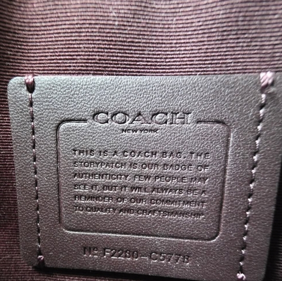 Coach Pennie Crossbody Bag With Coin Purse Mango Red Pebbled Leather-NWOT - Picture 13 of 14